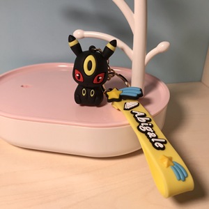 Hot Bán Nhật Bản Thời Trang Mini Anime Hình PVC Eevee Hành Động Hình Silicone 3D Anime Keychain Cho Trẻ Em Quà Tặng - Product Image 6