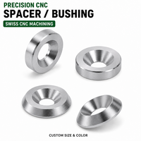Steel Washer Spacer Bushing Precision CNC Machined Metal Washers Spacers Custom Size Hardware Parts OEM ODM
