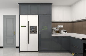 Meuble de cuisine sur mesure en panneau mélaminé, design de meuble de cuisine, mobilier de cuisine avec prix d'usine - Product Image 4