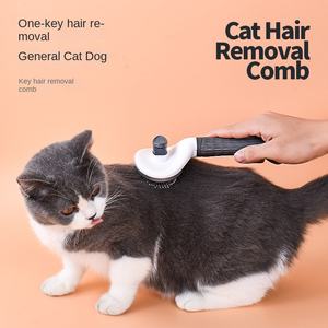 Pettine in Plastica per Animali Domestici con Design Autopulente a Un Clic per Cani e Gatti, Utilizzo in Tutte le Stagioni - Product Image 5