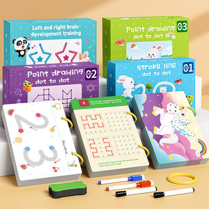 Enfants premier livre d'écriture réutilisable outil de développement du cerveau Portable gauche droite entraînement cérébral aide à l'apprentissage précoce - Product Image 1