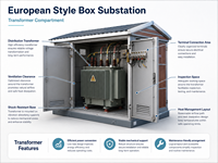 CNKEEYA 10kV 630kVA-2500kVA IP30 Sous-station de type boîtier métallique pour système de transmission et de distribution d'énergie industrielle