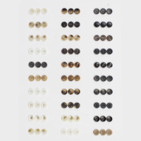 Boutons-pression ronds personnalisés à 4 trous en plastique ABS, effet corne, écologiques, pour accessoires de couture de manteaux, vestes et pulls en laine