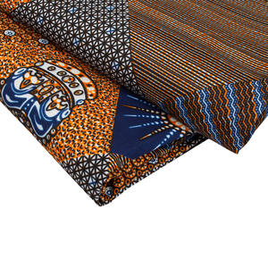 ผ้าพิมพ์ลายขี้ผึ้งจากฮอลแลนเดีย6หลาผ้าโพลีเอสเตอร์พิมพ์ลายขี้ผึ้งสไตล์แอฟริกัน - Product Image 4