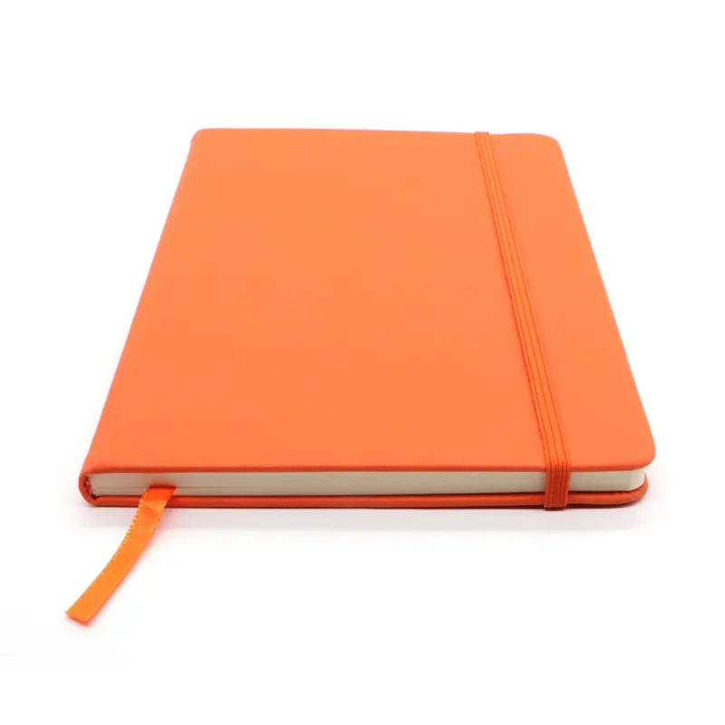 New Arrival Full Grain Cow Genuine A5 Leather White Round Diary Disc Notebook