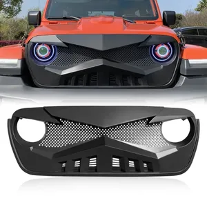 Grille de pare-chocs avant StarNav pour JT 2018 2019 2020 2021 2022 2023, style Knight, accessoires extérieurs de remplacement et de rénovation - Product Image 1