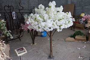 زهر أبيض فرع ثلجي شجرة صناعية الزفاف وغرفة المعيشة سكيب الديكور - Product Image 5