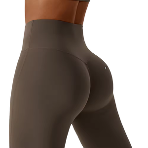 Leggings de yoga taille haute pour femmes nouvelle impression de couleur unie grande taille sport Fitness pantalons d'entraînement vêtements de sport extensibles - Product Image 6