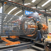 Soudeuse CNC automatique LUTENG pour cages en acier, machine industrielle de fabrication de cages à armatures pour projets routiers et ferroviaires.
