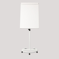 Tableau blanc magnétique rond pliable standard avec cadre en aluminium réglable, roulettes verrouillables, logo personnalisé accepté AF22