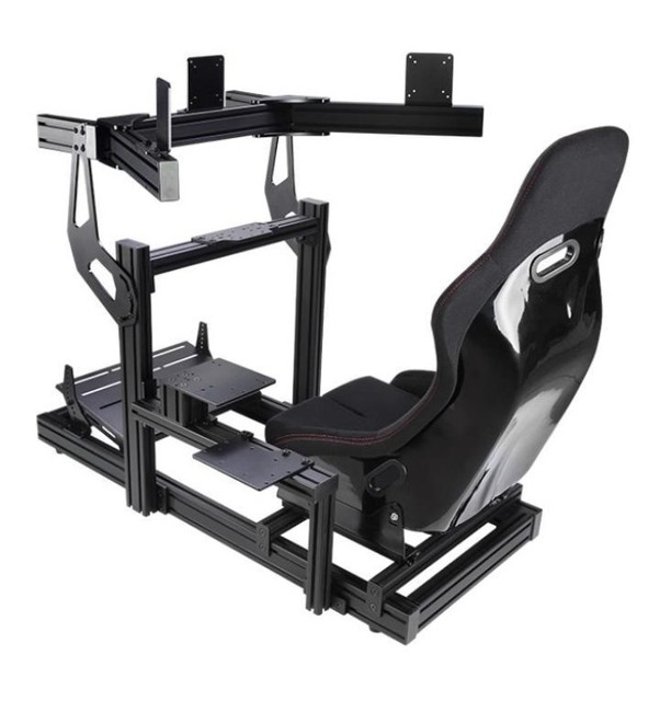 Next Level Control Motion Sim Racing Simulator Triple Monitor Stand Aluminum Alloy Arm Customizable Decorations Bending Cutting