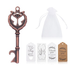 Ouvre-bouteille portable en alliage de zinc, design plat, avec étiquettes de sac, cadeau idéal pour les amateurs de bière - Product Image 5