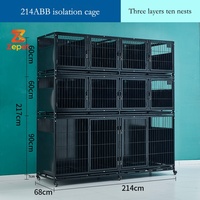 Jaula Grande de Tubo Cuadrado Galvanizado para Cría de Palomas, Pollos, Patos, Gatos, Perros y Mascotas