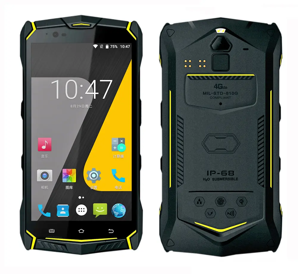 Smartphone nfc mais barato, 5.5 polegadas, com capacidade de impressão digital robusta, desbloqueado, android, à prova d' água ip68 4g, para segurança