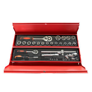 Juego de Llaves de Tubo de Grado Profesional de 85 Piezas, 1/2 Pulgada, Acero al Cromo Vanadio, Caja de Herramientas para Reparación de Automóviles, Kit de Mantenimiento Mecánico - Product Image 3