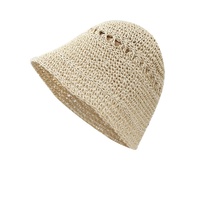 Chapeau Bob d'été pour femme, tissé à la main, à large bord, en paille, polyvalent, pour l'extérieur, protection solaire, style pêcheur, pour la plage