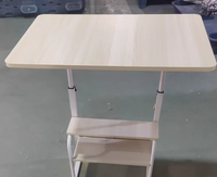 Table Moderne ModHomi Direct en MDF avec Pieds Métalliques Réglables – Mobilier pour Chambre, Salon, Bureau