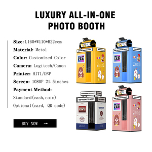 บูธถ่ายภาพเซลฟี่แบบปรับได้, บูธถ่ายภาพได้ทันทีเครื่องหยอดเหรียญใช้ในเชิงพาณิชย์ - Product Image 5
