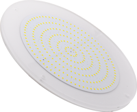 Lampe de piscine RGB étanche IP68 260 mm, corps en résine, blanc, 12 V, à fixation murale pour éclairage paysager de piscine