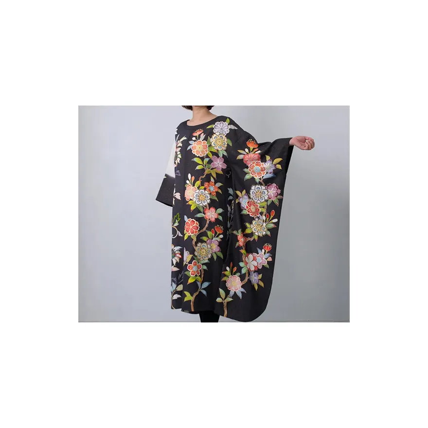 Anyone can wear it easily night dresses for woman silk kimono Japanese