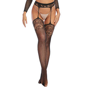 Collants de danse en résille brillant avec strass et cristaux, mode japonaise Offre Spéciale - Product Image 2