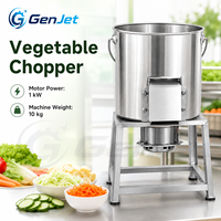 Hachoir Compact en Acier Inoxydable pour Aliments Végétaux 10kg 220V, Coupe-foins de Type Seau pour Volailles, Bovins, Porcs et Petites Exploitations Agricoles