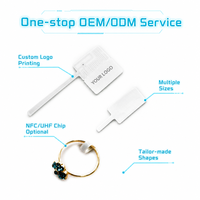 Tag RFID UHF Mini untuk Perhiasan, Dapat Dicetak, untuk Keamanan Inventaris Aset, Sistem Pelacakan Anti Maling untuk Display Ritel Butik