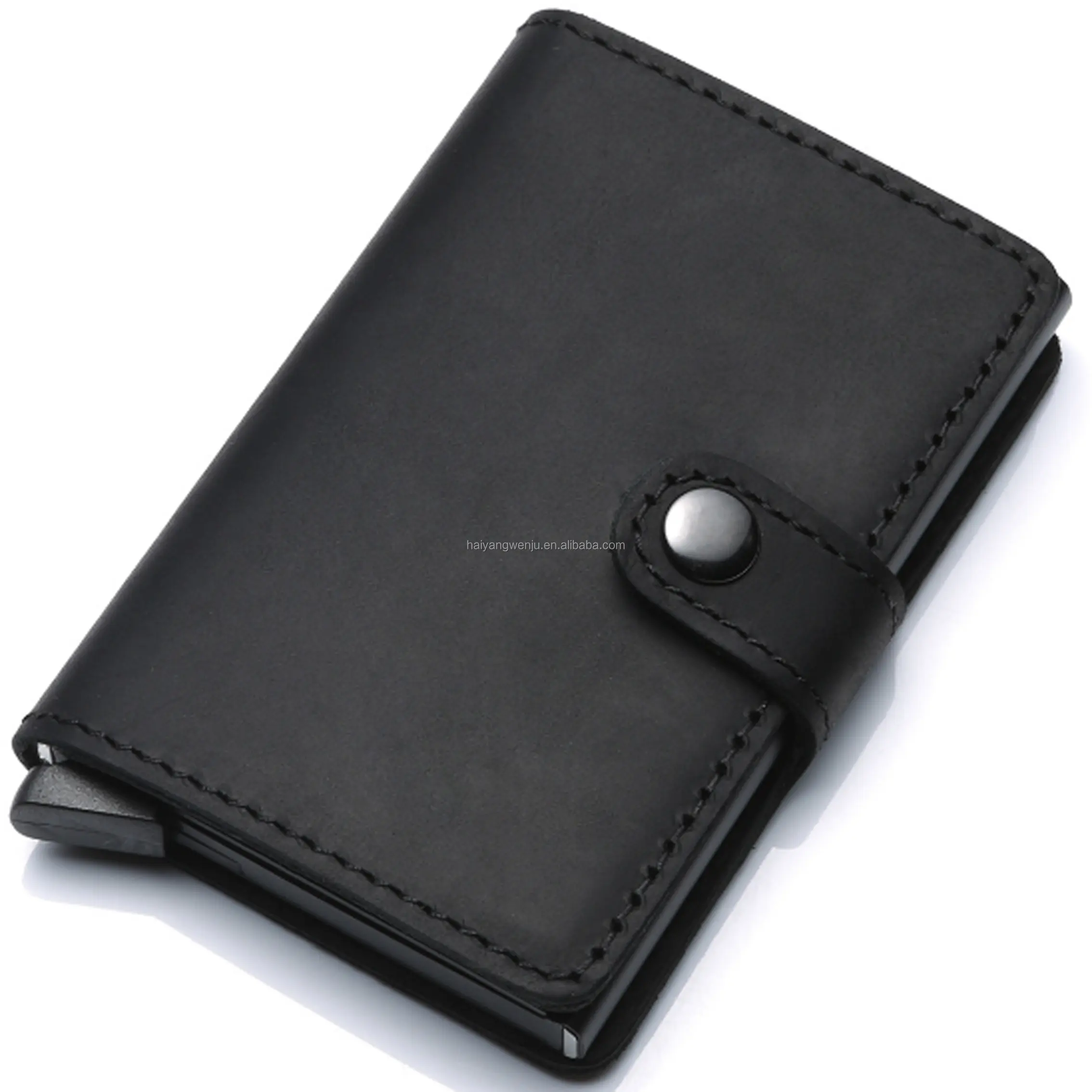 Custom professional RFID blocking credit card holder clip pop up card case