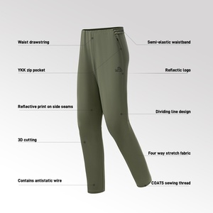 P-Series PELLIOT Climbing leggero idrorepellente con <span class=keywords><strong>pantaloni</strong></span> in pile foderati per escursioni invernali da esterno Soft Shell - Product Image 2