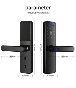 Serrure intelligente QLEUNG S819, application Tuya TTlock, contrôle à distance, serrure avec empreinte digitale, mot <span class=keywords><strong>de</strong></span> <span class=keywords><strong>passe</strong></span>, carte-clé, serrure <span class=keywords><strong>de</strong></span> porte numérique <span class=keywords><strong>Wifi</strong></span> - Product Image 6