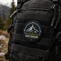 Patch en toile de caoutchouc PVC personnalisé avec logo, fixation auto-agrippante, imperméable, pour fournisseur en gros de patchs