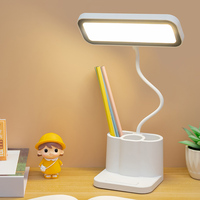 Lampe de bureau LED, température de couleur réglable sur 3 niveaux, lampe de lecture à batterie rechargeable, veilleuse, lampe de bureau d'étude.