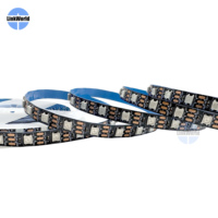 Bande LED intelligente numérique RGBIC WS2812 WS2812B adressable DC 5V, 30, 60, 96, 144 LED, pixels individuels, SMD 5050