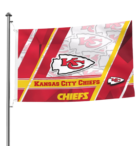 <strong>Kansas</strong> City Chiefs Custom Digital Print High Quality Polyester Flag Suitable for <strong>Kansas</strong> City Basketball and Football Team Flags - Product Image 1
