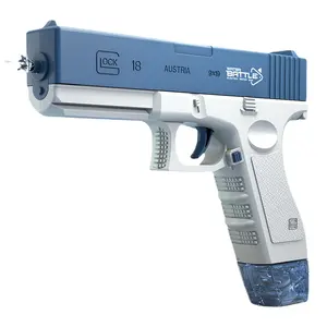 HY Toys Glock Pistola de agua Verano para niños Aerosol al aire libre Gran capacidad Juguete continuo de alto voltaje