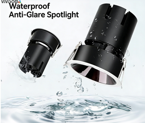 <span class=keywords><strong>Plafonnier</strong></span> encastré LED ultra-plat RS45013, design moderne <span class=keywords><strong>avec</strong></span> spot LED en aluminium pour bureau, anti-éblouissement profond - Product Image 1