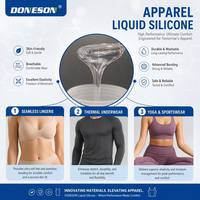 Adhésif textile en silicone liquide (LSR) respirant et écologique pour le collage de tissus de lingerie sans couture et de vêtements de yoga