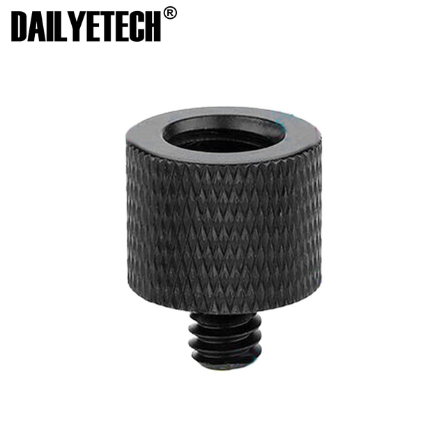 DAILYETECH 1/4" to 3/8" Male to Female Thread Screw Mount Adapter Tripod Plate Screw Mount for Camera Flash Tripod Light Stand