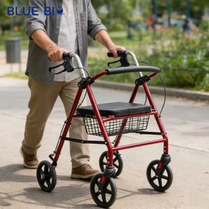 Chariot de courses pliable de haute qualité, portable, simple, détachable, léger, réglable, pour personnes âgées, déambulateur pliable - Product Image 3