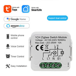 <span class=keywords><strong>Module</strong></span> d'interrupteur Zigbee/<span class=keywords><strong>WIFI</strong></span> N&L 1234 GANG 16A15A10A avec mémoire de l'état de coupure de courant, Tuya Smart Life, installation facile en retrofit - Product Image 4