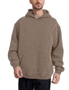 Sudadera con Capucha Extra Grande de Alta Calidad, 500 GSM, Algodón Grueso, Lisa, Unisex, con Logotipo Personalizado, Sudadera de Felpa Francesa para Hombre - Product Image 6