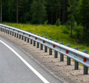 Hot <b>Dip</b> Galvanized W Beam Highway Guardrail Q355 Steel Anti Crash Roadside Barrier for UAE Motorway Project - Product Image 6