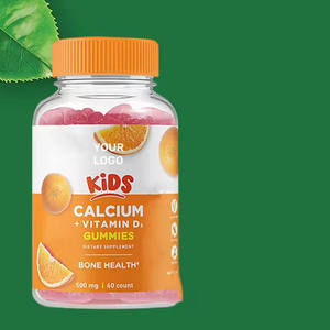 Vegan Calcium + Vitamine D3 Gommes Bonbons Calcium pour les dents d'os Soutien immunitaire Gommes Vitamine D3 - Product Image 3