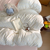Parure de lit personnalisée avec drap-housse, drap plat et housse de couette à pois pour lits simples, doubles, Queen Size et King Size