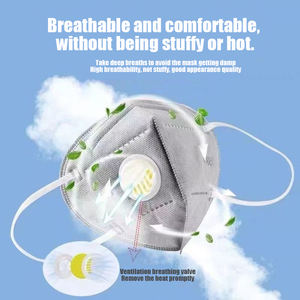 <span class=keywords><strong>Masque</strong></span> anti-poussière KN95 de protection à sept couches avec valve respiratoire et <span class=keywords><strong>charbon</strong></span> actif pour protection industrielle - Product Image 4