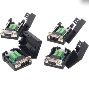 Câble RS232 D-SUB 9 broches mâle/<span class=keywords><strong>femelle</strong></span>, connecteur DB9 avec capuchon en plastique, bornes D-SUB 9 sans soudure - Product Image 1
