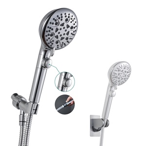 8-Mode High Pressure Handheld <strong>Shower</strong> Head with on Off <strong>Switch</strong> and 79 Inches Stainless Steel Hose and 2 <strong>Shower</strong> Holder - Product Image 1