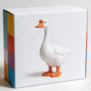 Adorno de Escritorio de Ganso <span class=keywords><strong>Blanco</strong></span> de Resina, Diseño Personalizado OEM ODM, Tamaño y Color Personalizables, Embalaje Gratuito, Se Puede Personalizar con Ropa - Product Image 4