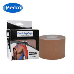 Cinta elástica muscular de grado de exportación 5cmx5m, cinta deportiva flexible para soporte de rodilla y tobillo en baloncesto, adhesivo médico con certificación CE - Product Image 4