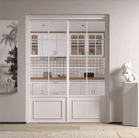 Porte coulissante française moderne pour maison Villa persienne coupe-vent pour cuisine salle de bain entrée extérieure chambre ferme école utilisation